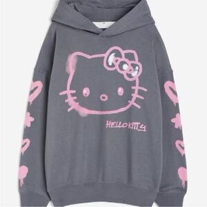Hello kitty gray hoodie